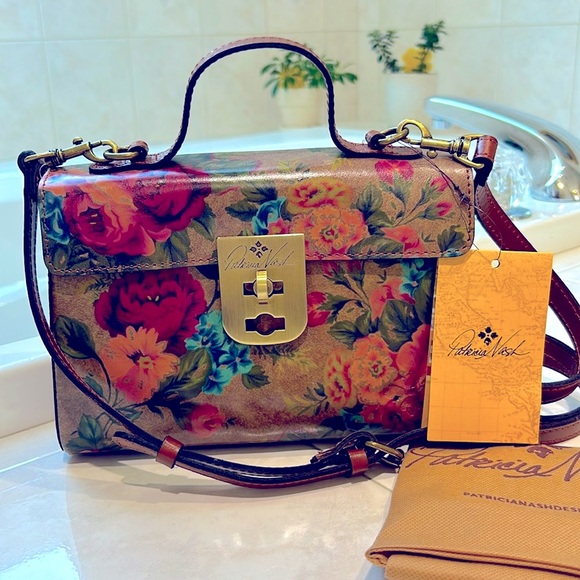 Patricia Nash Caris Brooke Vintage Victorian Garden Satchel/Crossbody Bag. NWT - Picture 2 of 10